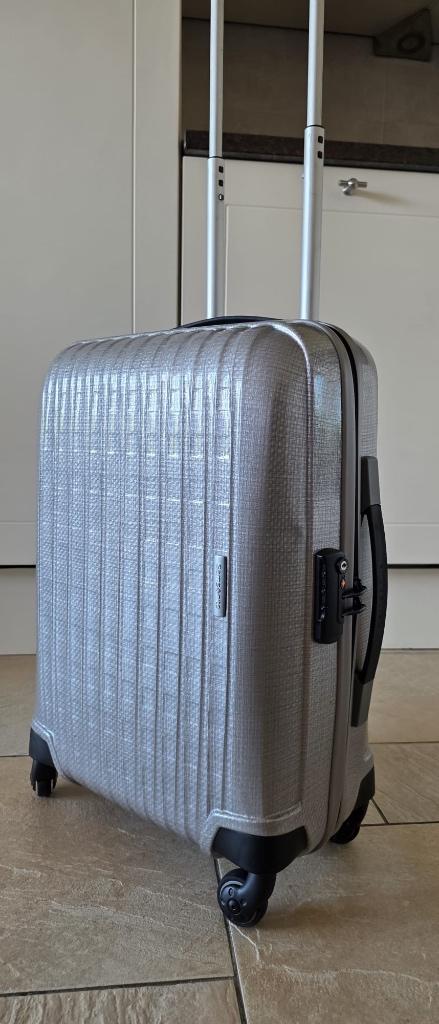 Samsonite spinner 55, Wieltjes, Gebruikt, 50 tot 60 cm, Hard kunststof