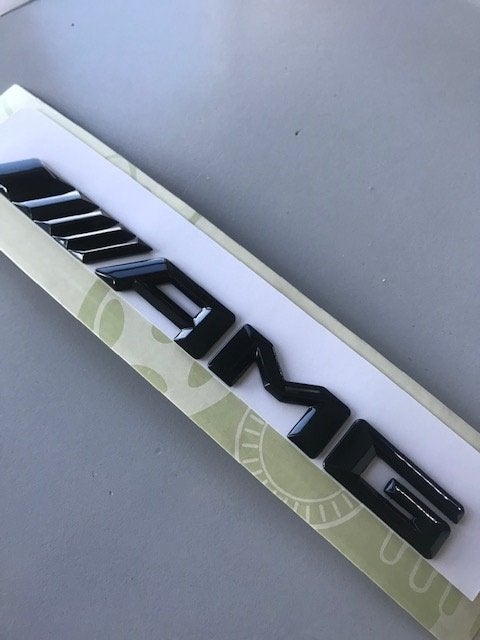 amg logo amg embleem mat zwart E63S E53 E43 C63S C43 S63 CLS, Auto diversen, Autostickers, Ophalen of Verzenden