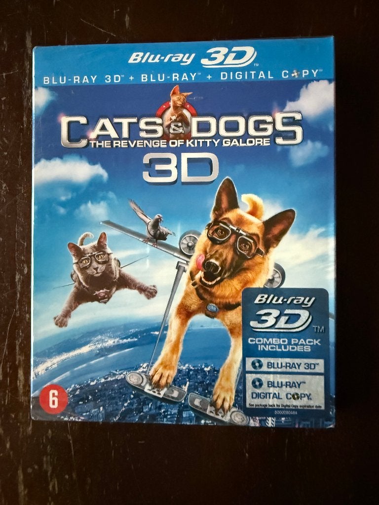 Cats & Dogs 3D Blu Ray met Blu Ray Box nog nieuw in seal, Cd's en Dvd's, Blu-ray, Avontuur, Film, Ophalen of Verzenden, 3D Blu-ray