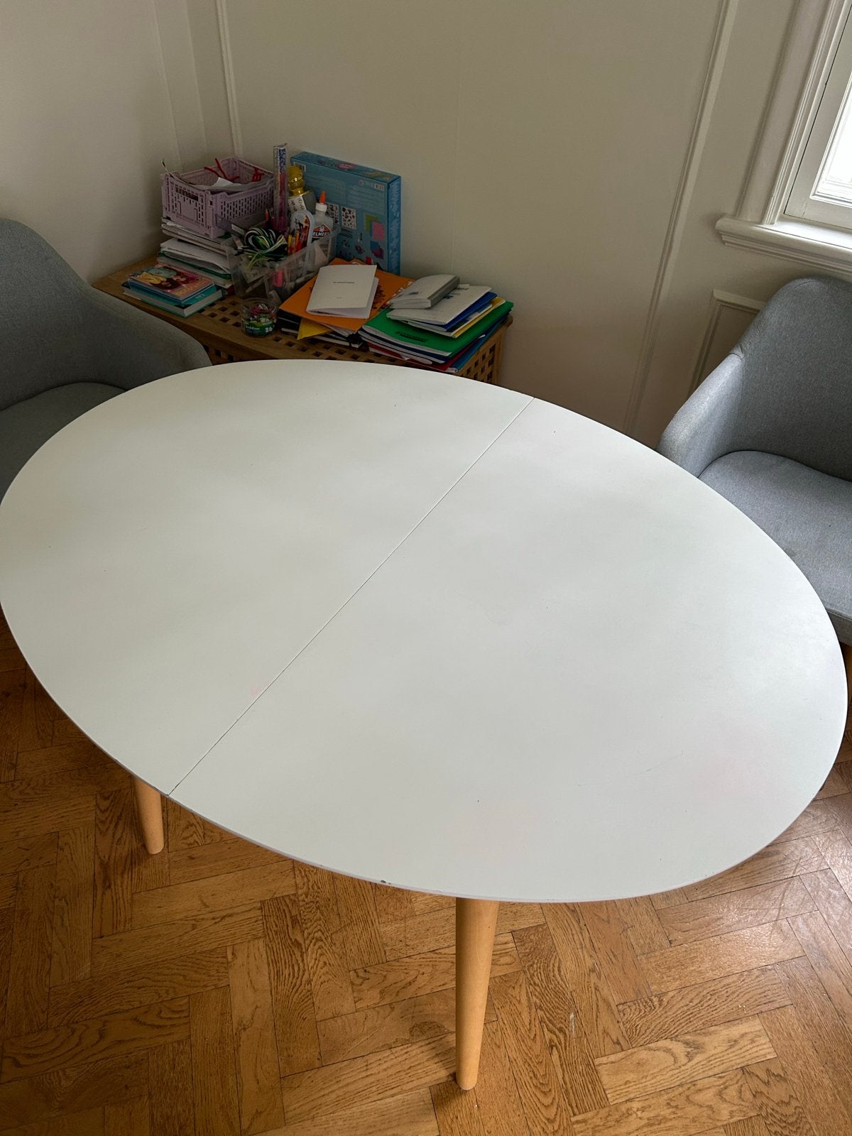 Eettaffel kaveHome oqui, Huis en Inrichting, Tafels | Eettafels, Zo goed als nieuw, 50 tot 100 cm, Rond, Ophalen
