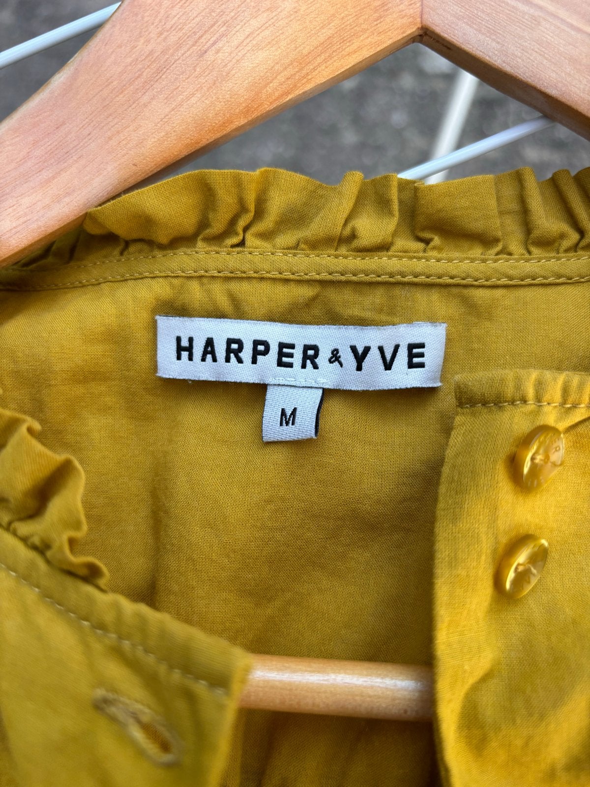 Harper & Yve Okergele Blouse - Z.g.a.n., Ophalen of Verzenden, Zo goed als nieuw, Maat 38/40 (M), Geel