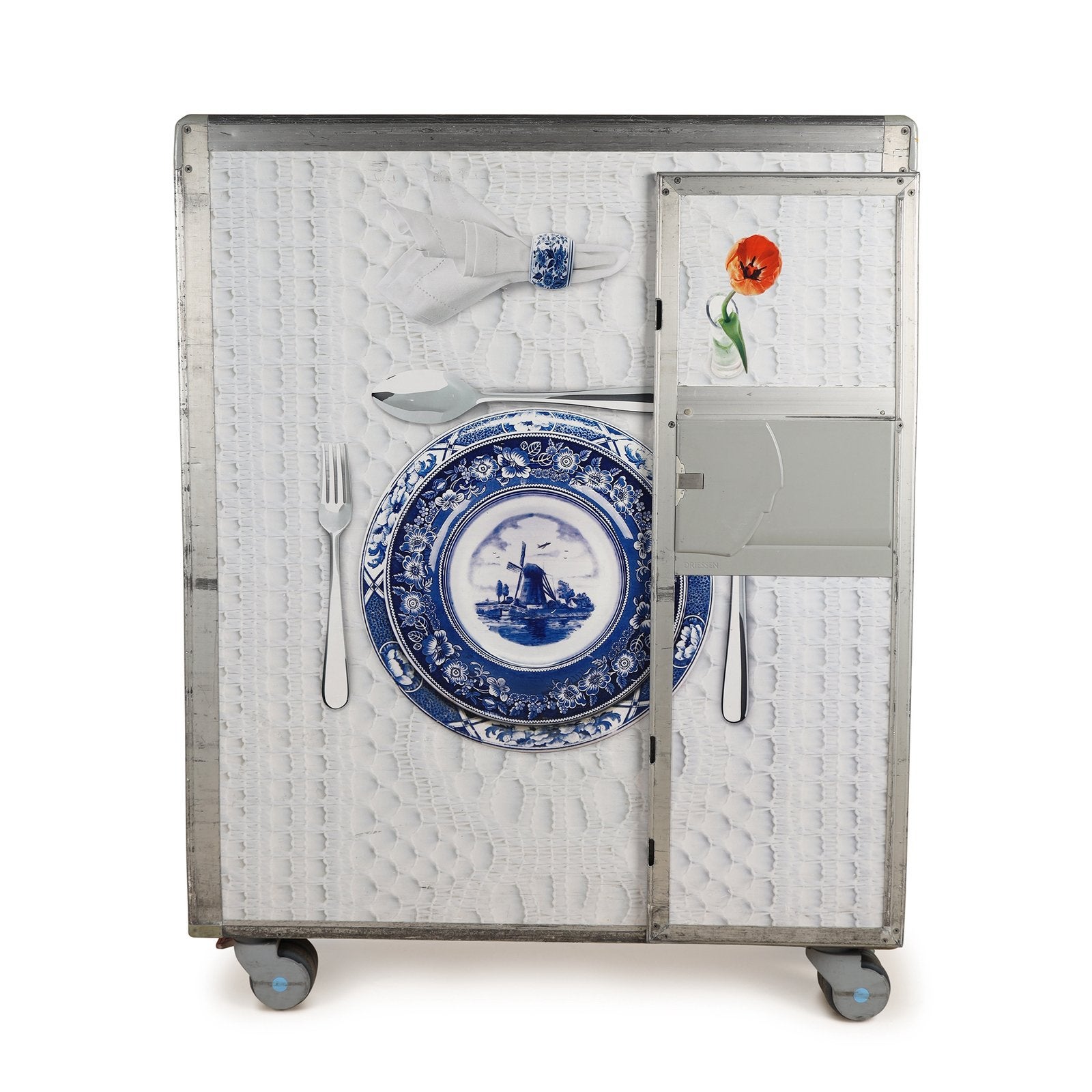 Fullsize KLM vliegtuigtrolleys airline cart vliegtuigtrolly, Ophalen, Gebruikt, Overige typen