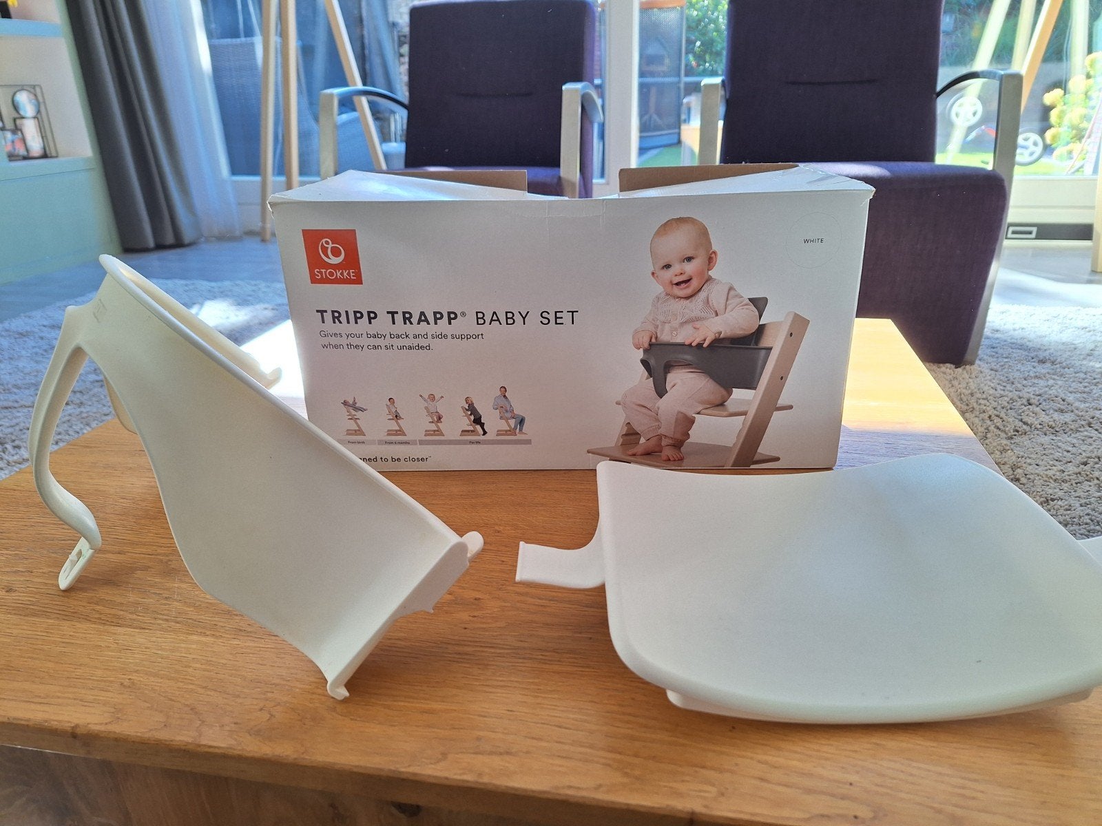 Stokke Tripp Trapp Baby Set - Wit, Ophalen of Verzenden, Gebruikt, Overige typen