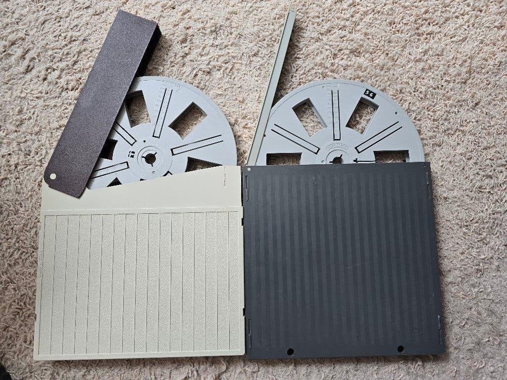 Automatische Filmspoel in doos Super 8 /180 meter reel., Ophalen of Verzenden, 16mm film