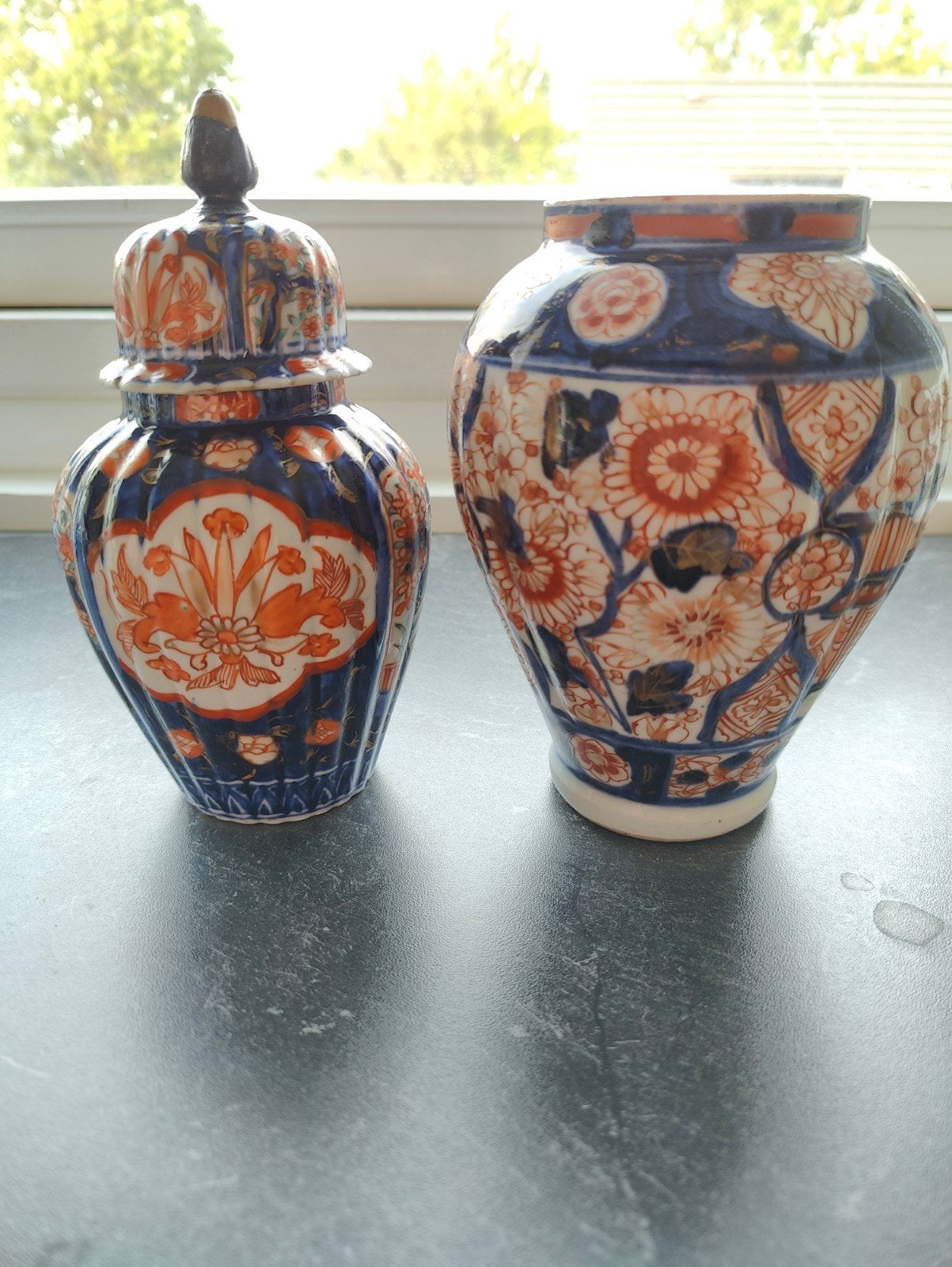 Set van 2 Imari vazen, Japans porselein, Ophalen of Verzenden