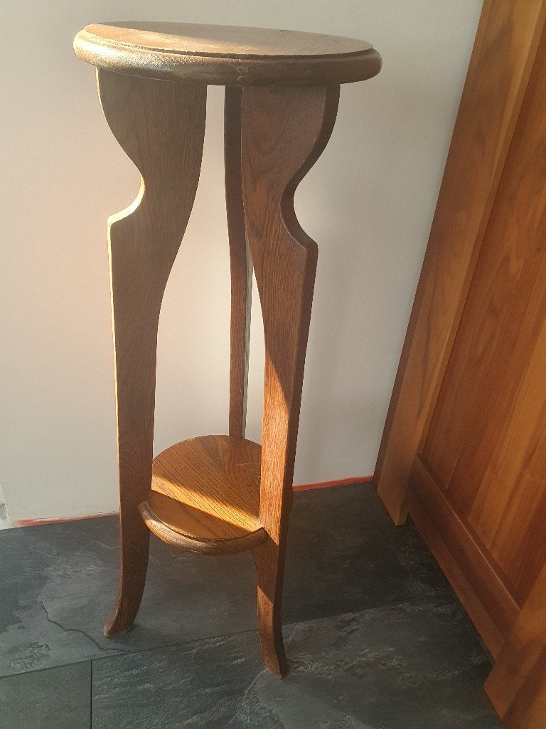 eiken plantentafel ca 100 jaar oud, Ophalen of Verzenden, Zo goed als nieuw