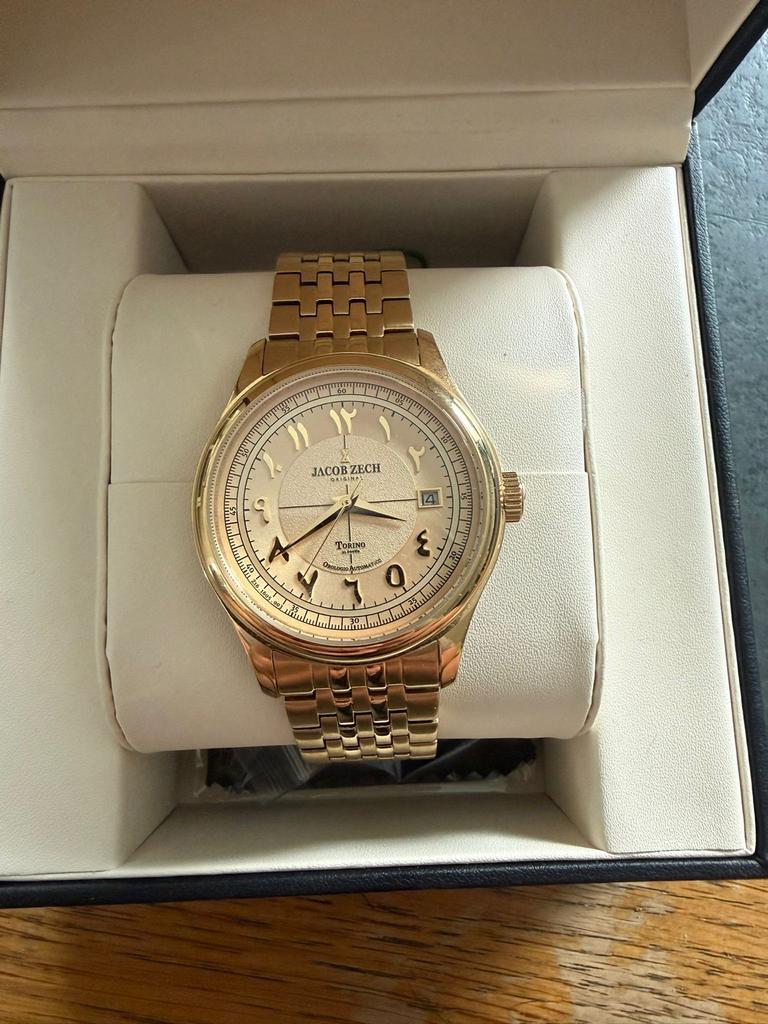 Jacob Zech Torino Chronometer Automatisch Goudkleurig Horlog, Sieraden, Tassen en Uiterlijk, Horloges | Heren, Overige merken