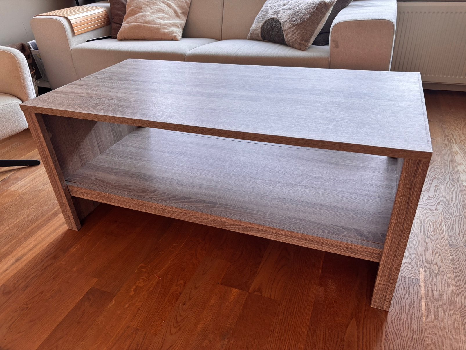 Salontafel Monaco Meubella truffel eiken, Ophalen, 50 – 75, 100 tot 150 cm, Eikenhout