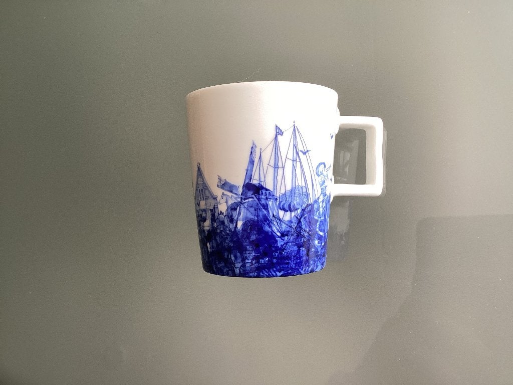 Piet Hein Eek Douwe Egberts koffie mok, Ophalen, Zo goed als nieuw, Overige stijlen, Kop(pen) en/of Schotel(s)