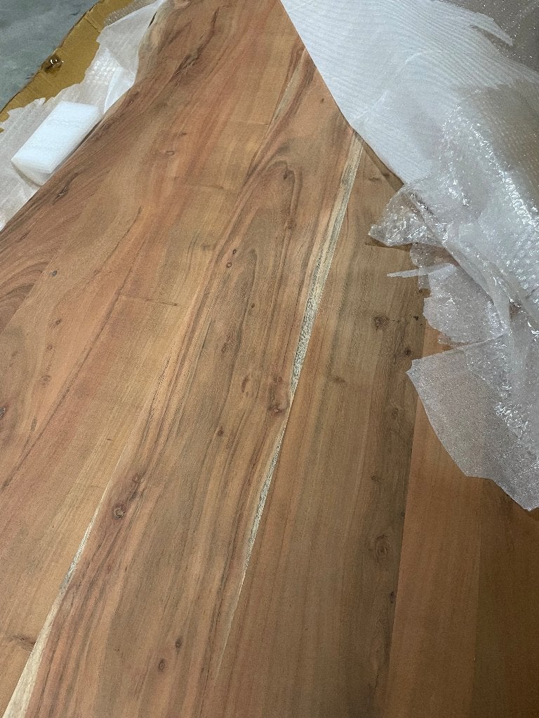 Boomstam tafelblad Acacia hout massief, Huis en Inrichting, Tafels | Eettafels, Ophalen, 50 tot 100 cm, Rechthoekig, Nieuw