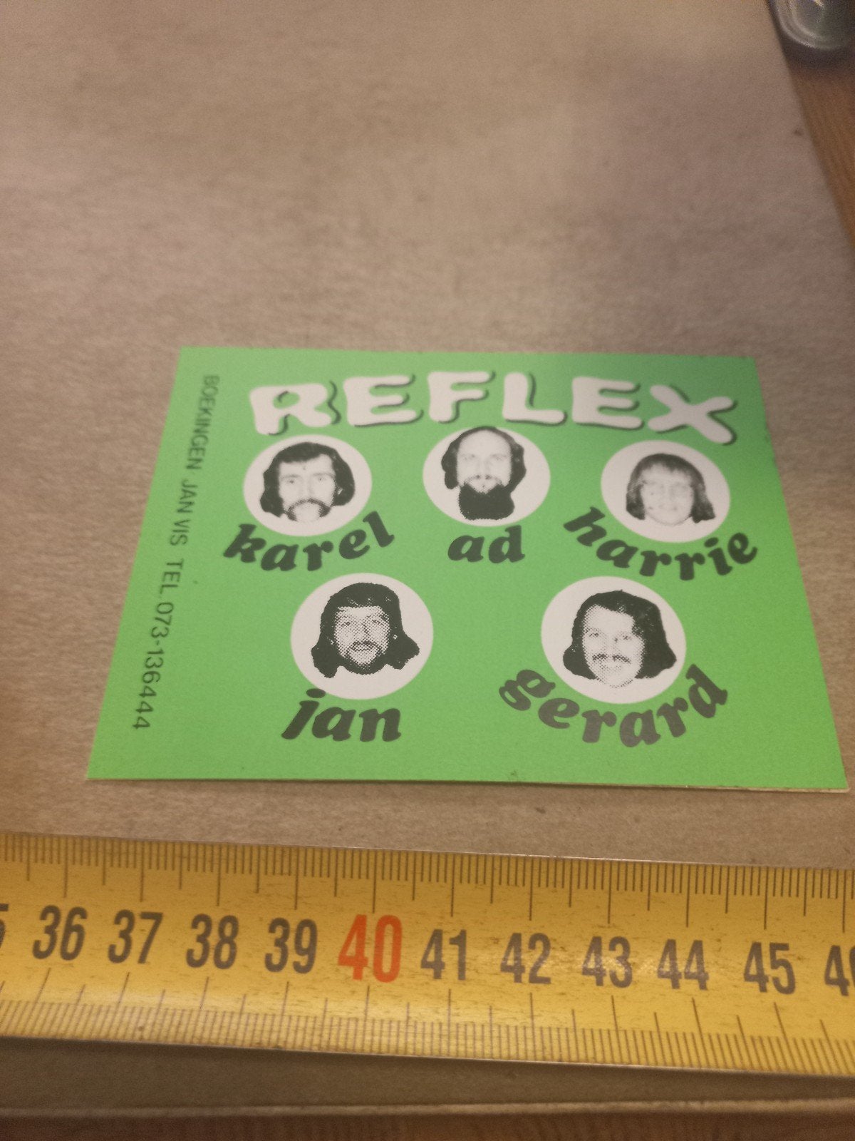 Reflex band sticker - Karel, Ad, Harrie, Jan, Gerard, Ophalen of Verzenden, Gebruikt, Overige typen
