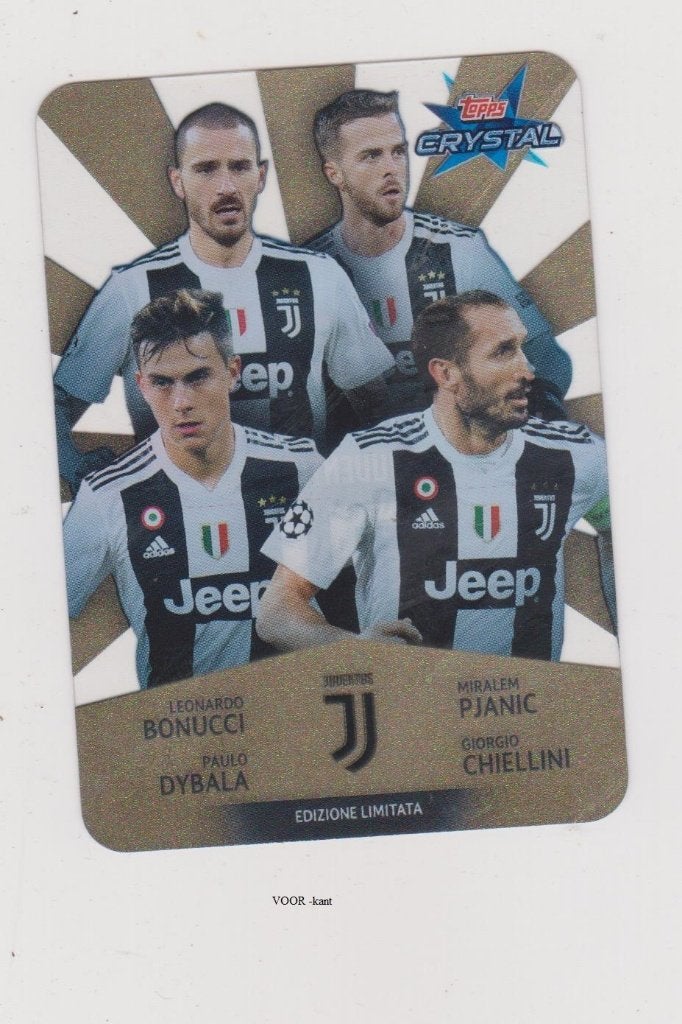 Topps krt CL 2018-2019 CRYSTAL, Limited Editon Juventus, Verzenden