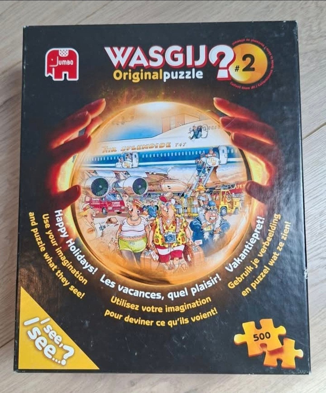 Jumbo Wasgij Original 2: vakantiepret! 500 stukjes, Ophalen of Verzenden, 500 t/m 1500 stukjes, Gebruikt, Legpuzzel