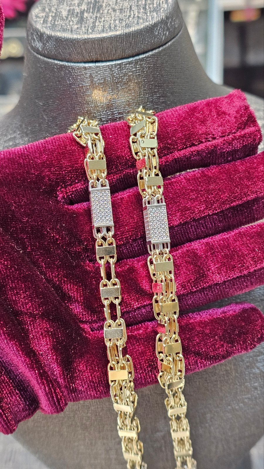 Prachtige Magnum 14k gouden ketting Italiaans, Sieraden, Tassen en Uiterlijk, Ophalen of Verzenden, Nieuw, Goud, Goud