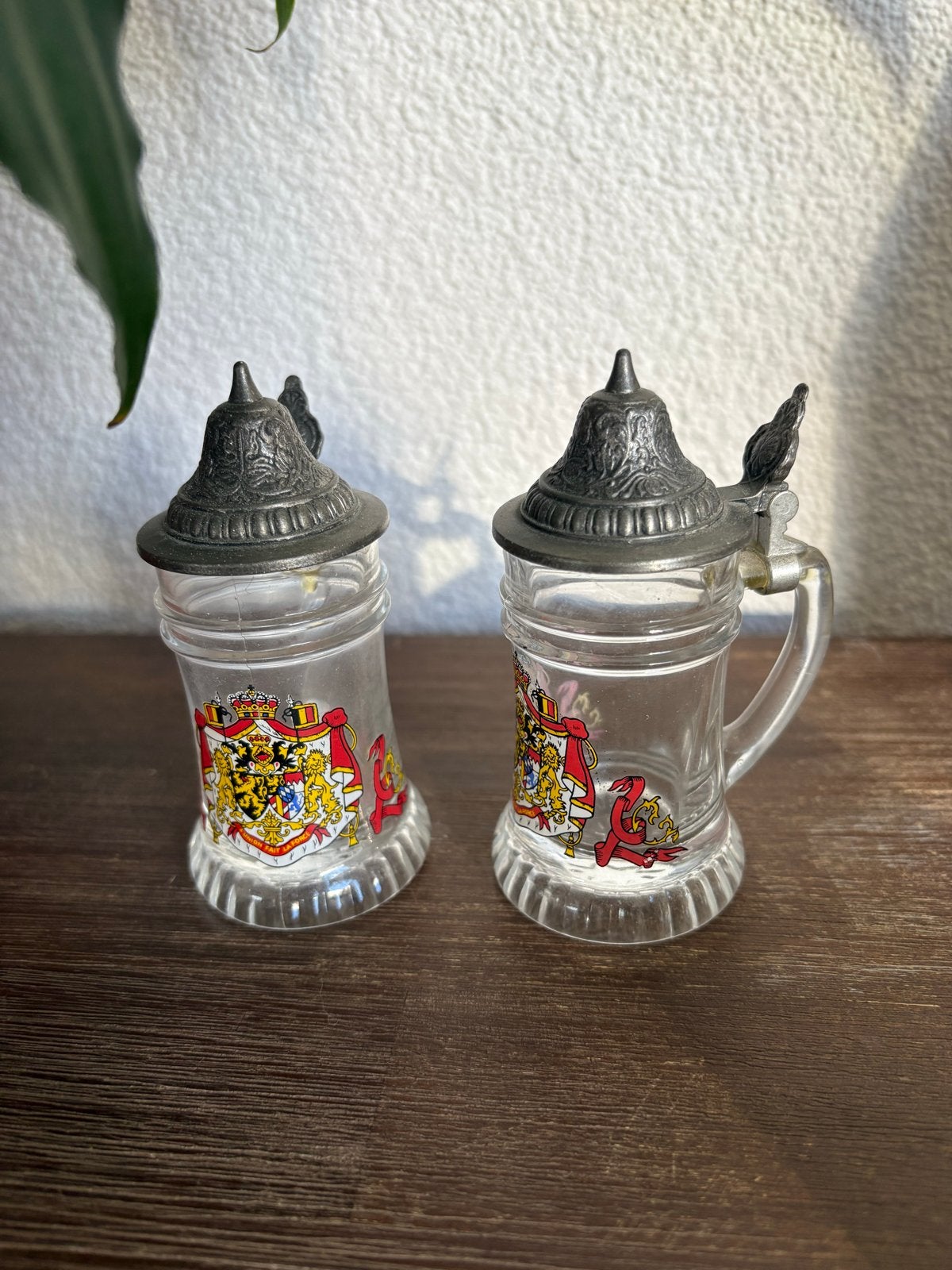 Set van 2 Vintage Bierpullen met Deksel - Made in W-Germany, Antiek en Kunst, Ophalen of Verzenden