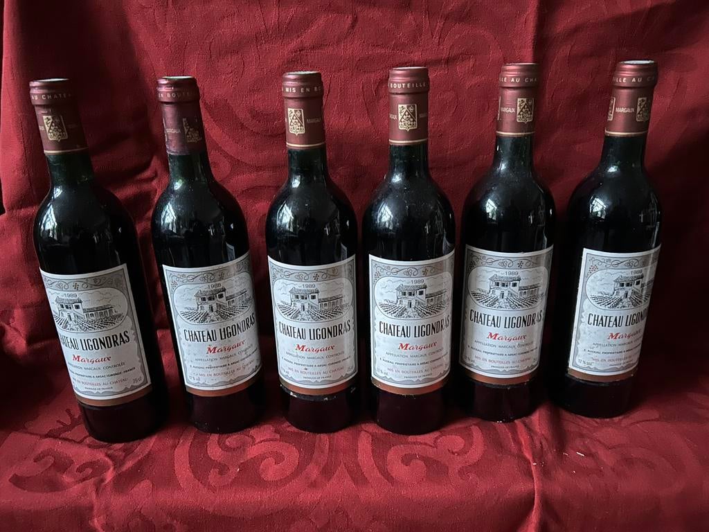 Margaux wijn Chateau Ligondras, Verzamelen, Wijnen, Ophalen, Frankrijk, Zo goed als nieuw, Rode wijn