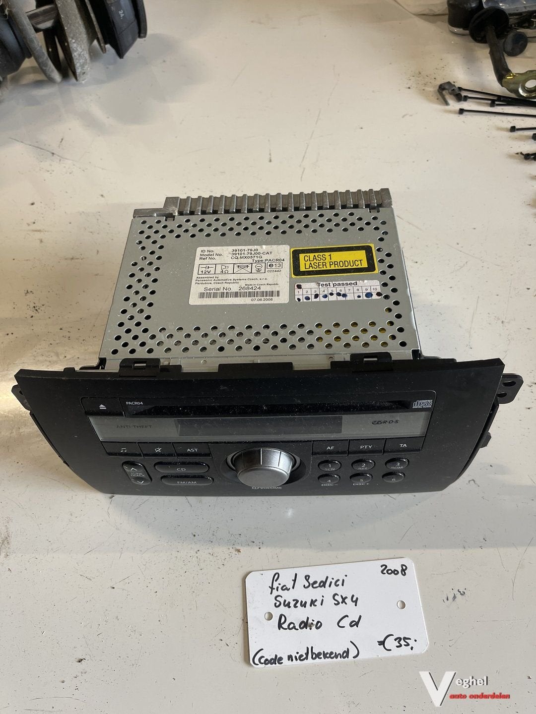 Fiat sedici 2008 Suzuki sx4 2008 radio cd, Ophalen of Verzenden, -, -, -