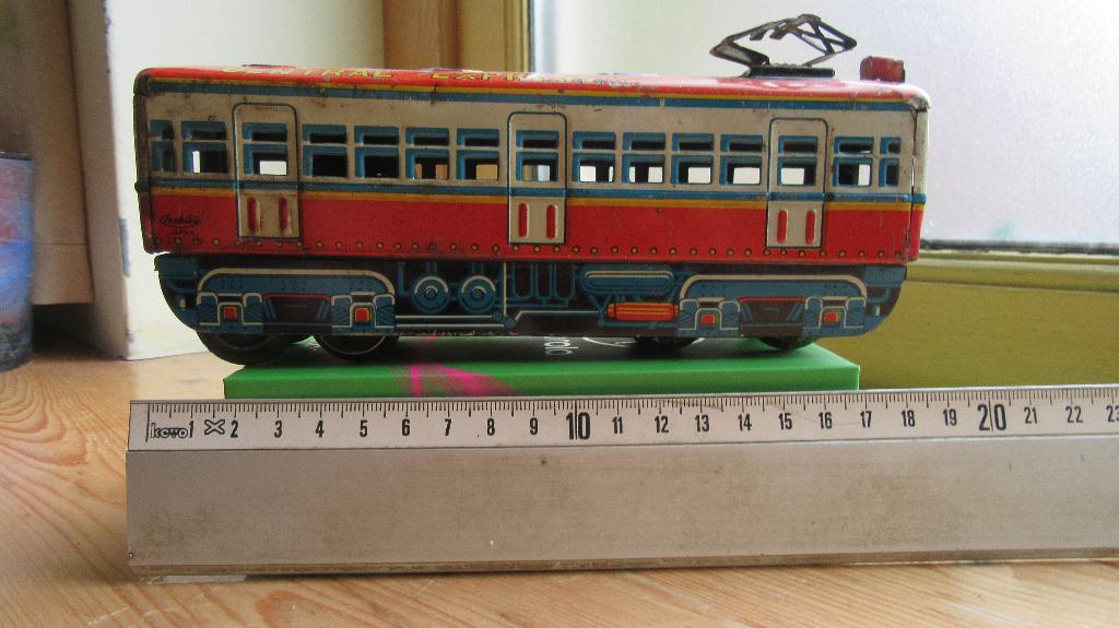 Oude Japanse blikken tramwagon, Antiek en Kunst, Antiek | Speelgoed, Ophalen of Verzenden