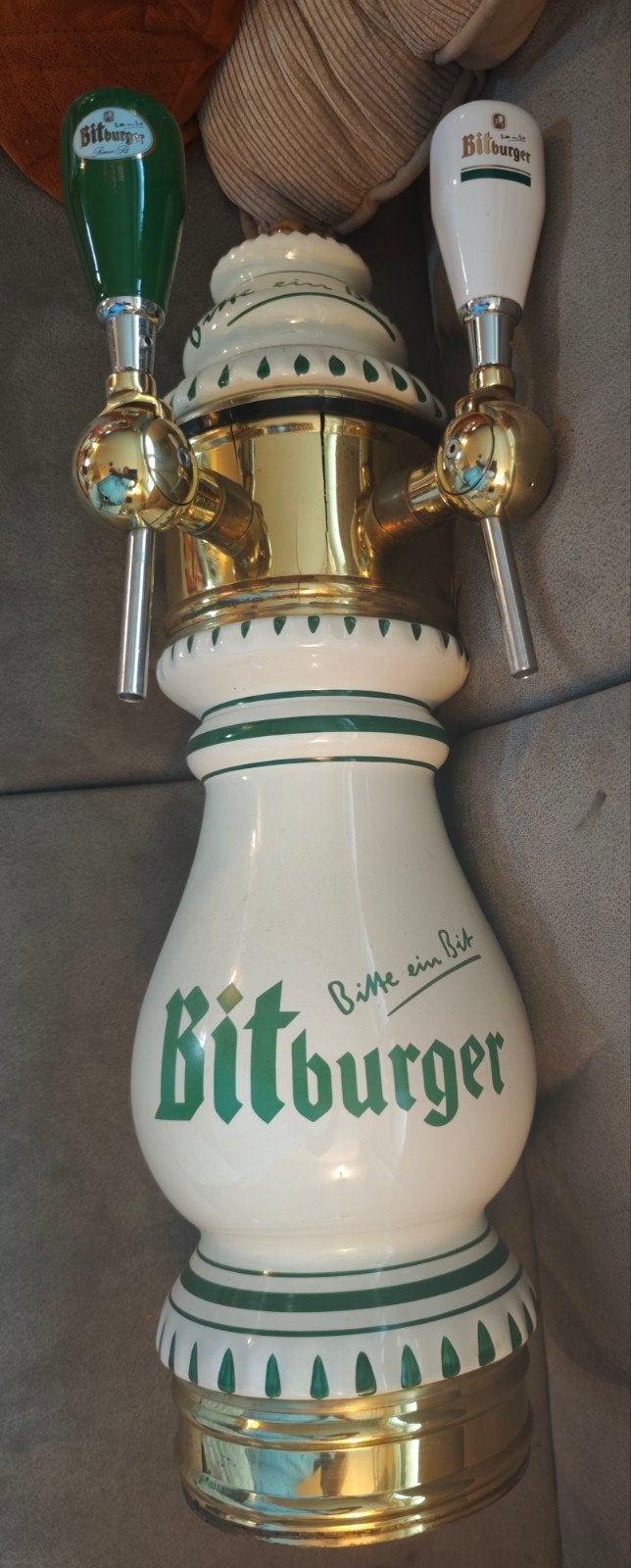 Bitburger biertap, Ophalen of Verzenden, Gebruikt, Reclamebord, Plaat of Schild, Overige merken