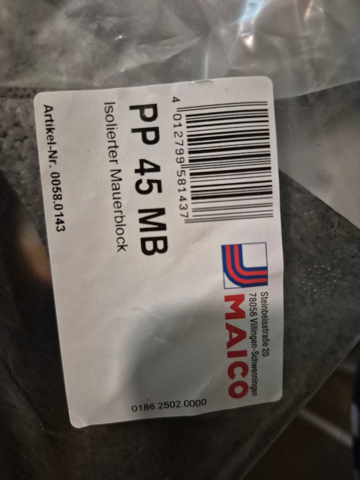 MAICO PP 45 MB Geïsoleerde Muurblok, Ophalen of Verzenden
