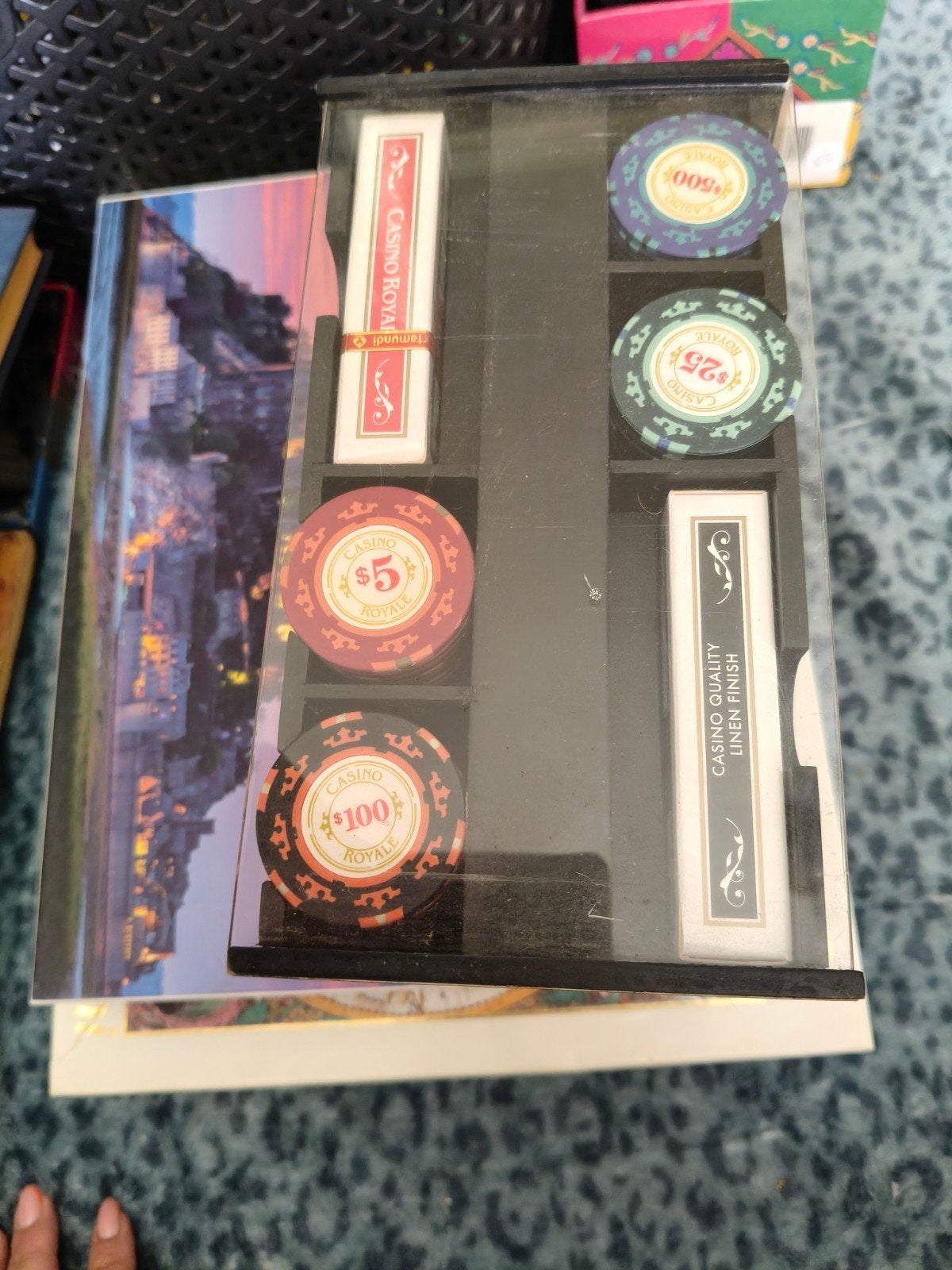 James Bond 007 Casino Royale Poker Set, Vijf spelers of meer, Ophalen of Verzenden, Gebruikt, James Bond 007