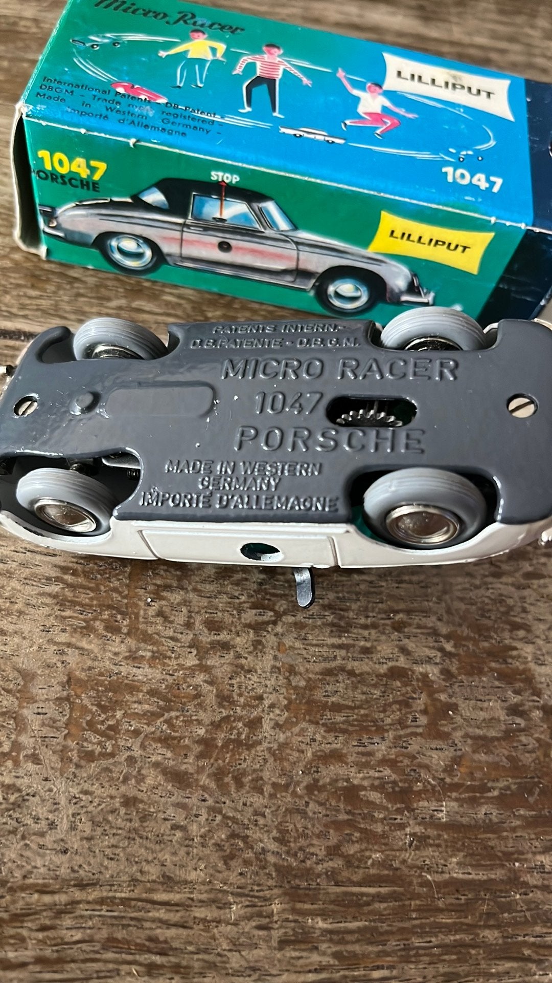 Zeldzame Vintage Schuco Micro Racer 1047 Porsche in OVP, Ophalen of Verzenden