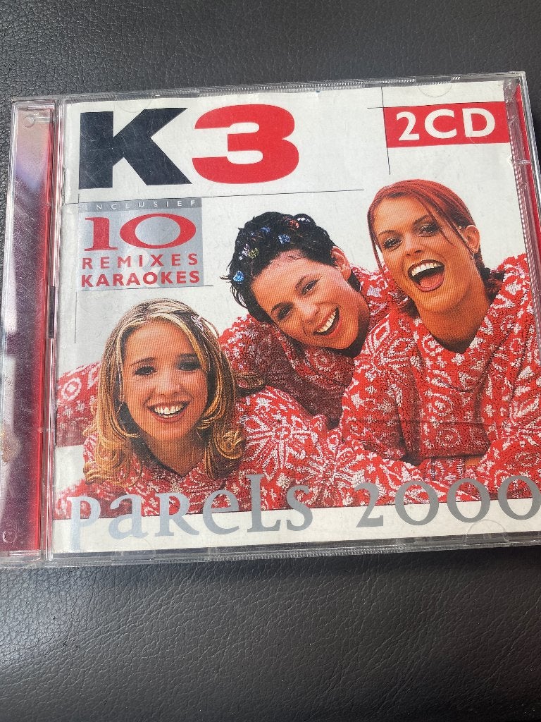 K3 - Parels 2000 (2CD) met remixes en karaoke, Gebruikt, Inclusief doosje, 6 tot 9 jaar, Ophalen of Verzenden