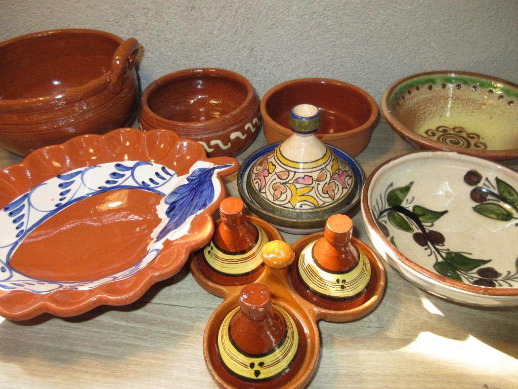 Diverse aardewerk schalen voor tapas tapasschalen, Gebruikt, Ophalen of Verzenden, Schaal of Schalen, Overige stijlen