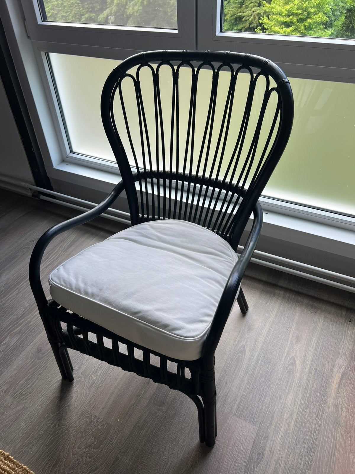 Zwarte stoel, Huis en Inrichting, Stoelen, Ophalen, Zo goed als nieuw, Zwart, Eén