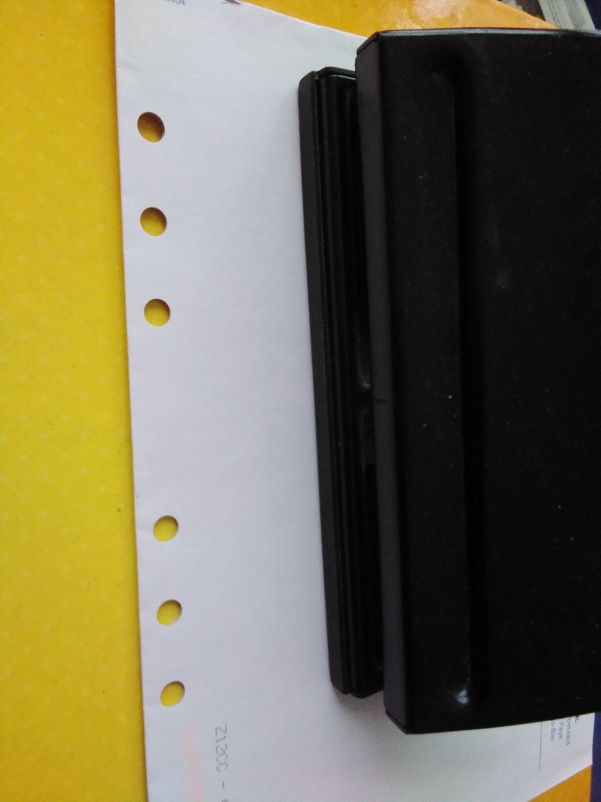 Perforator 6 gaatjes voor agenda, Diversen, Schrijfwaren, Gebruikt, Ophalen of Verzenden