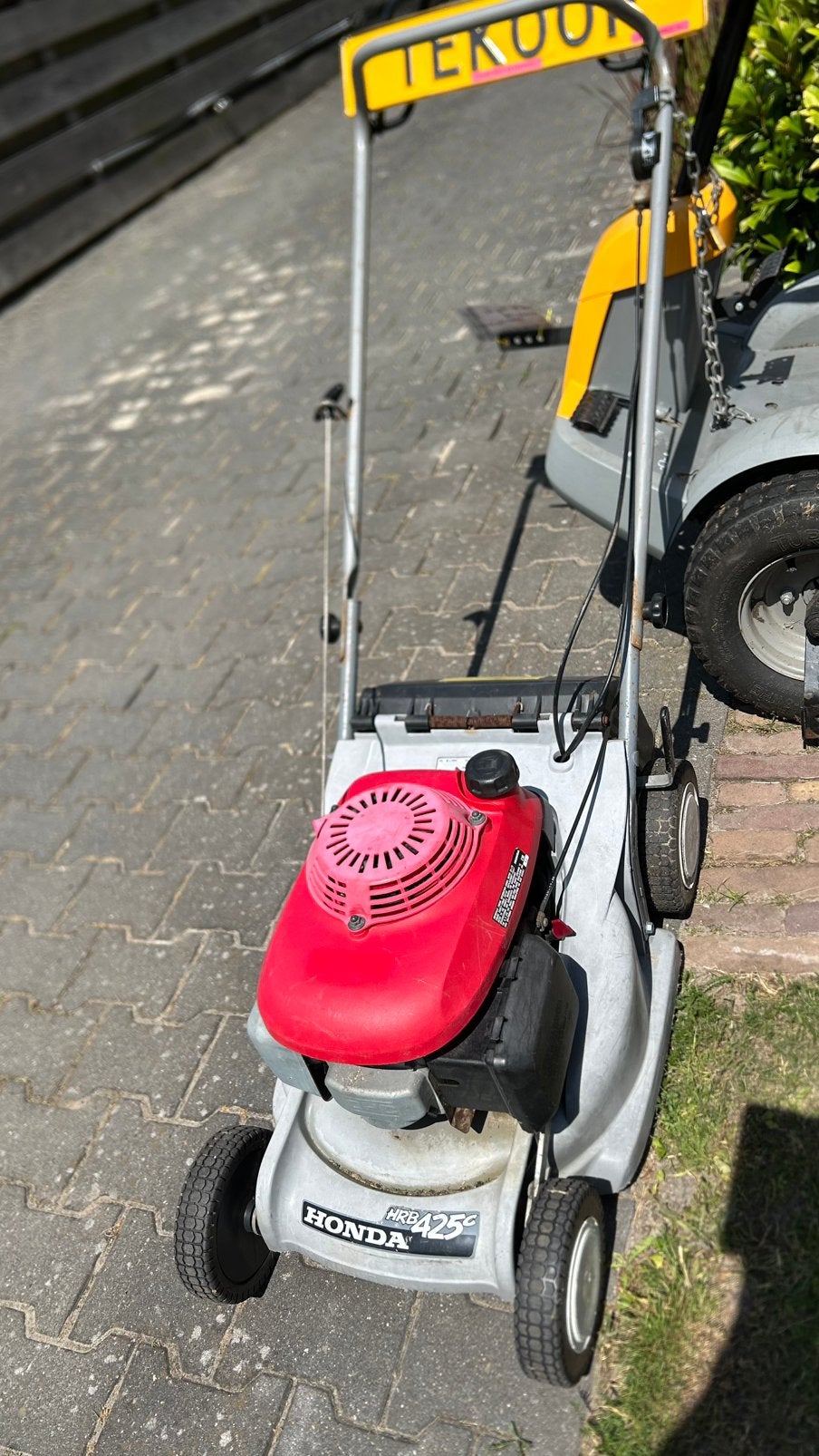 Honda Grasmaaier met kunststof Maaidek en Mulch functie, Ophalen, Cirkelmaaier, Gebruikt, Benzine-grasmaaier