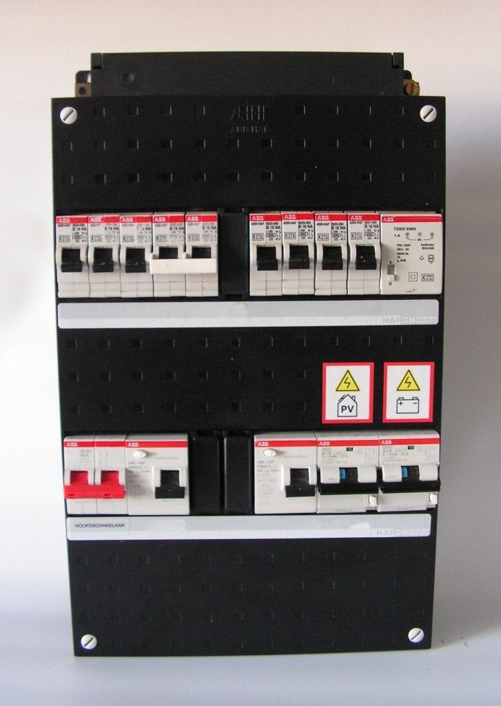 ABB busboard 1-fase 8 groepenkast kookgroep, trafo + PV + TB, Ophalen of Verzenden, Gebruikt, ABB, Groepenkast