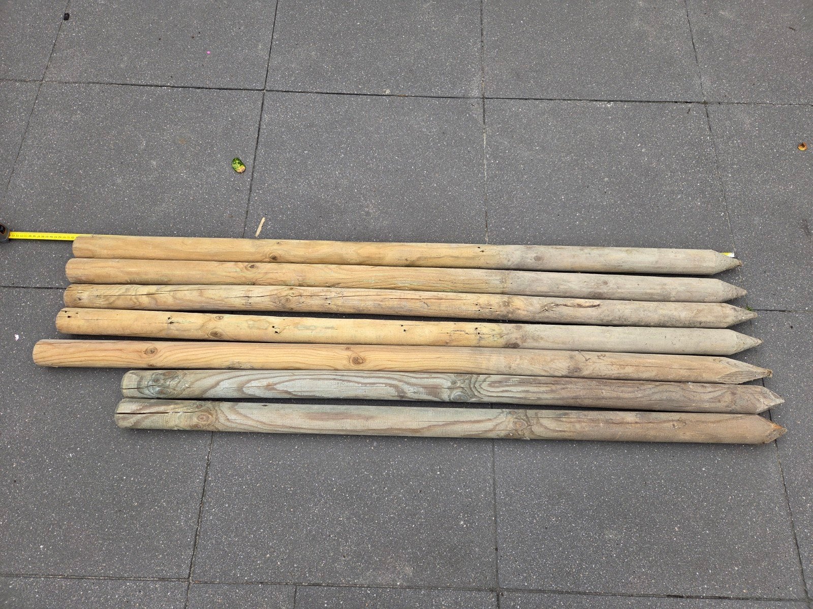 Geïmpregneerde ronde Tuinpalen grenen hout, Ophalen, 250 cm of meer, Palen