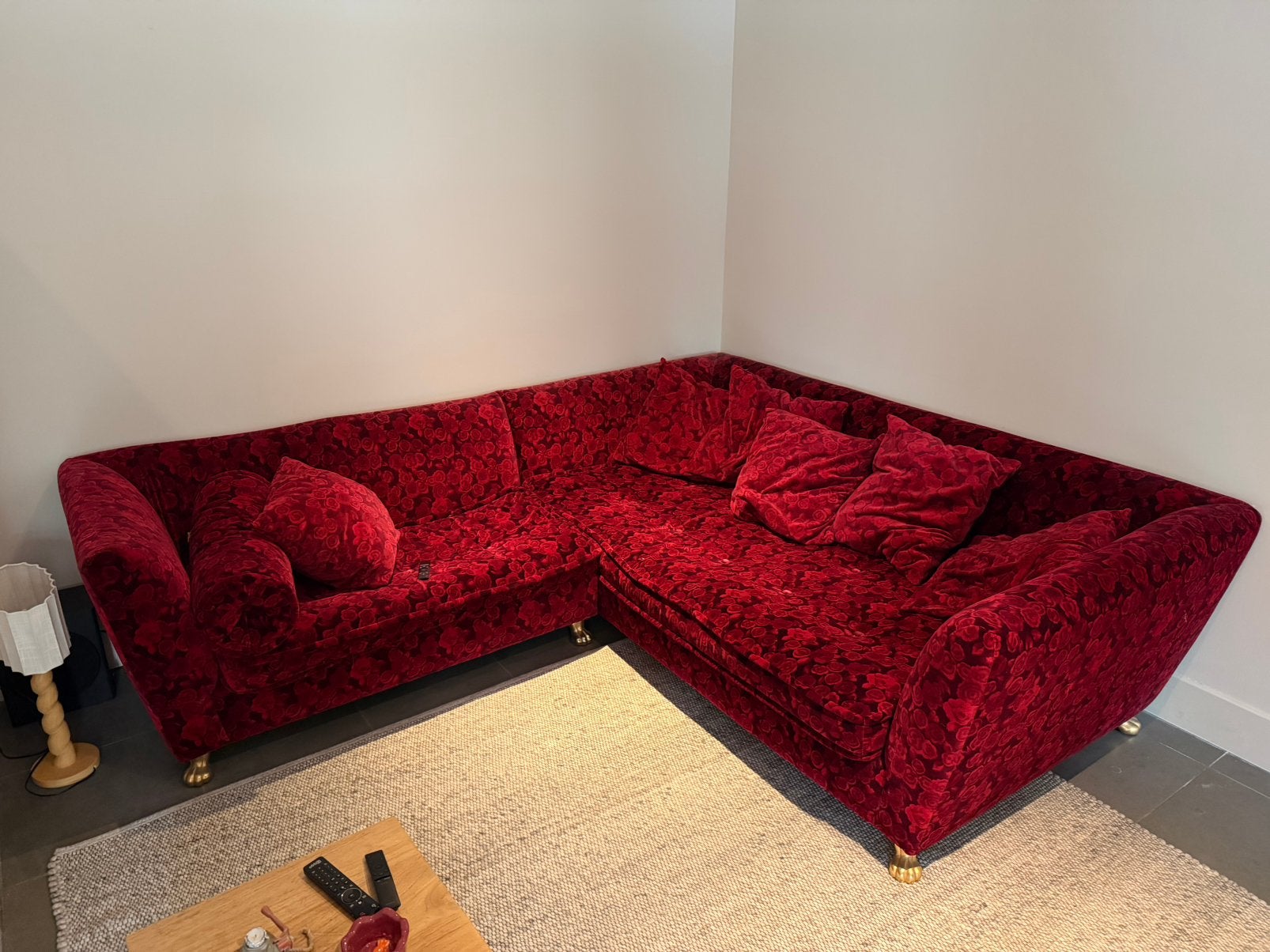Bretz monster sofa rozen motief, Ophalen, 75 tot 100 cm
