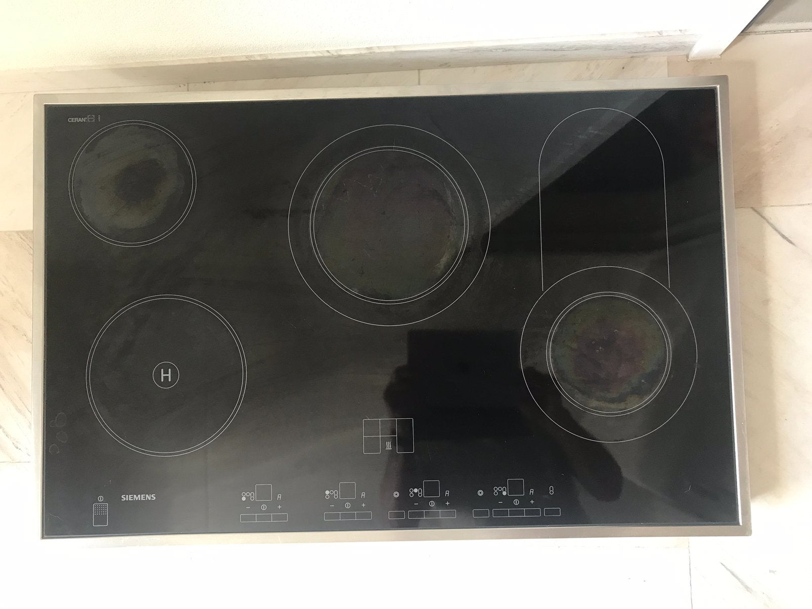 Siemens elektrische kookplaat inbouw afm. 800 x 500, Witgoed en Apparatuur, Kookplaten, Ophalen, Inbouw, Elektrisch, 4 kookzones