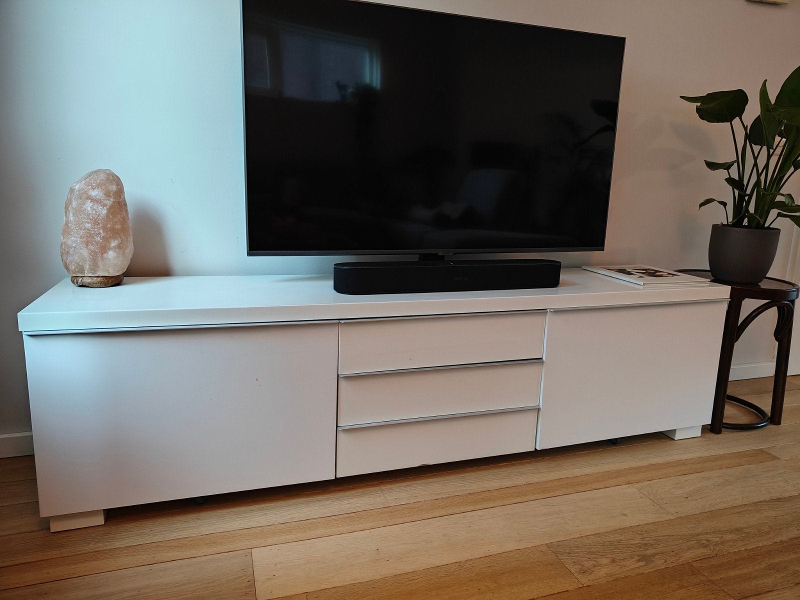 Tv meubel wit!, Ophalen, Gebruikt, 150 tot 200 cm, Minder dan 100 cm
