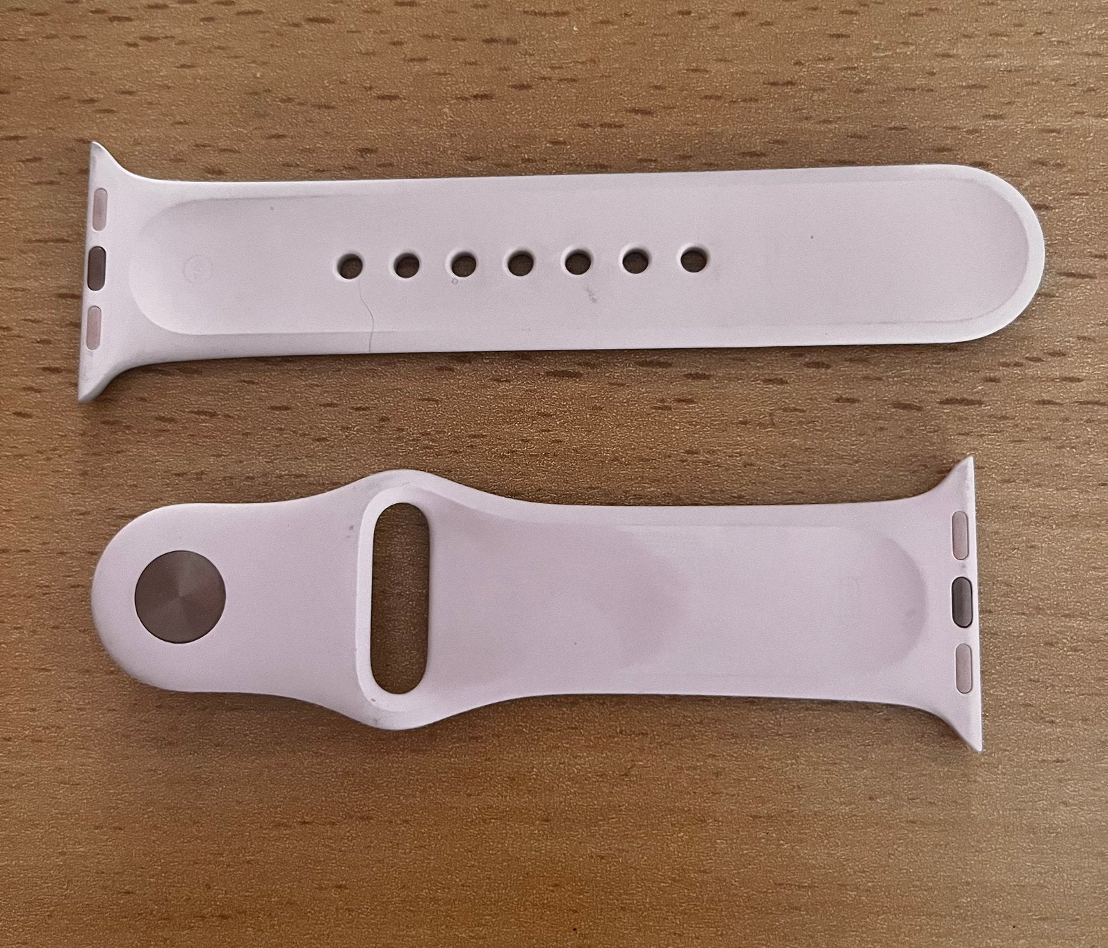 Lichtroze bandje apple watch origineel, Ophalen of Verzenden, Zo goed als nieuw, Roze, IOS