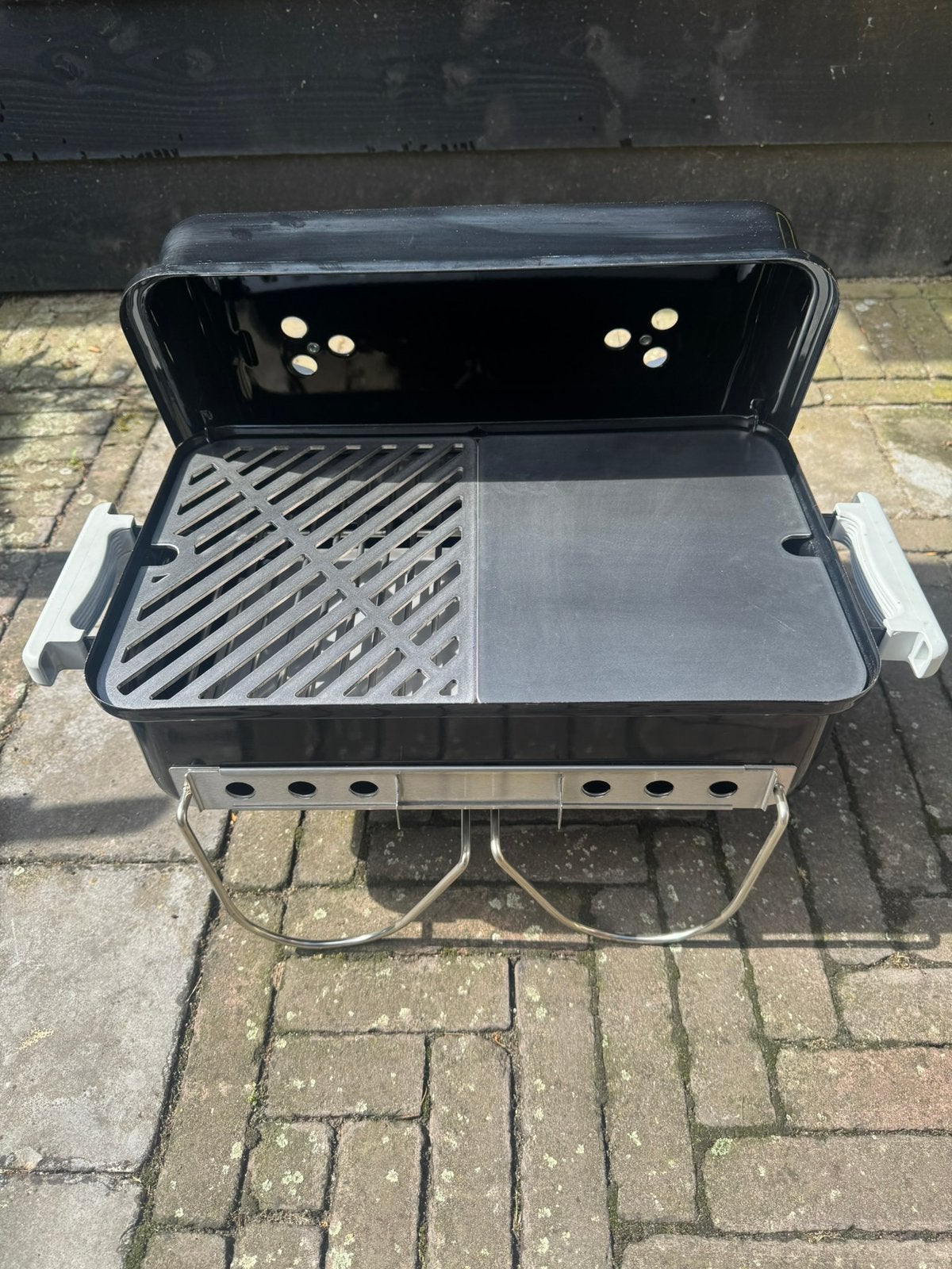 RVS Grillrooster / Plancha voor Weber Go Anywhere – 3 mm RVS, Ophalen of Verzenden, Nieuw, Met accessoires
