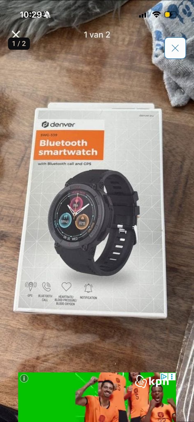 Smartwatches horloge, Ophalen, Nieuw, Zwart, Android