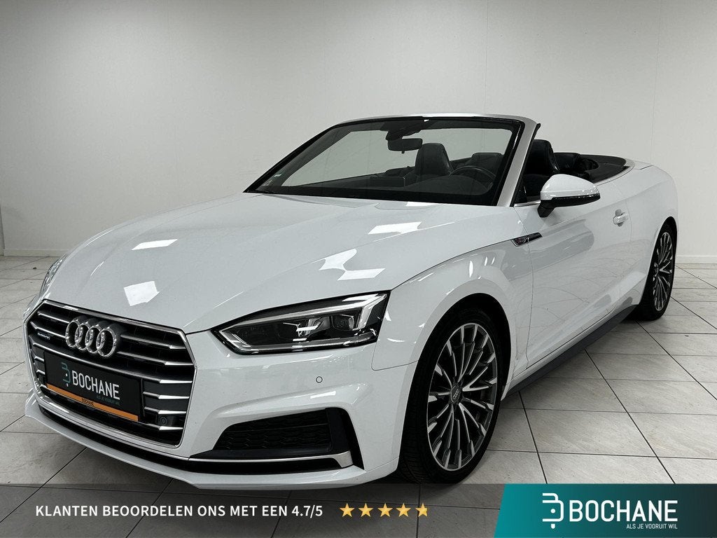 Audi A5 Cabriolet 2.0 TFSI MHEV Sport Pro Line S-LINE | WEGK, Auto's, Audi, Gebruikt, 4 stoelen, Wit, Bedrijf