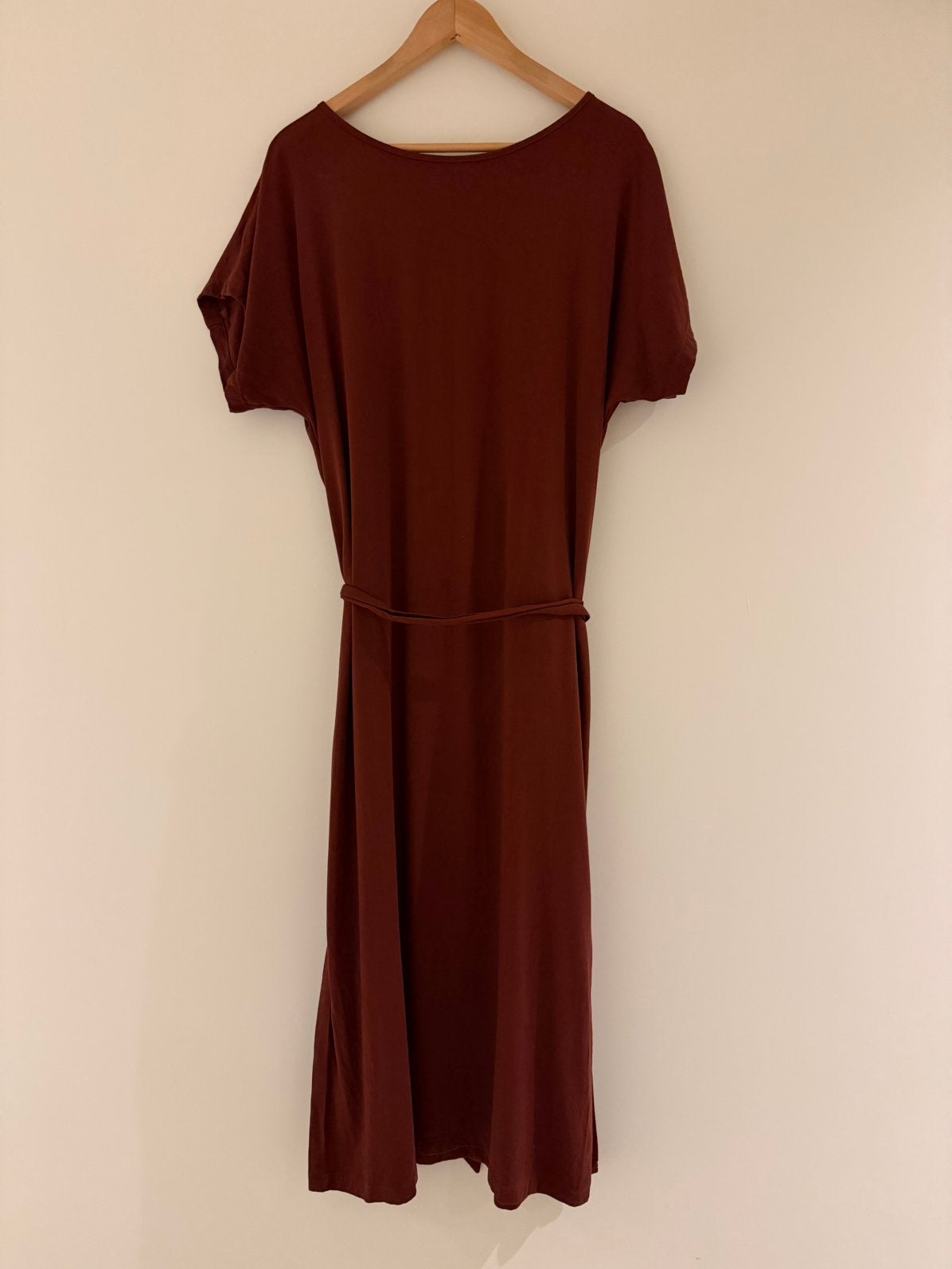 Jurk Lanius - viscose!, Maat 38/40 (M), Bruin, Ophalen of Verzenden, Gedragen