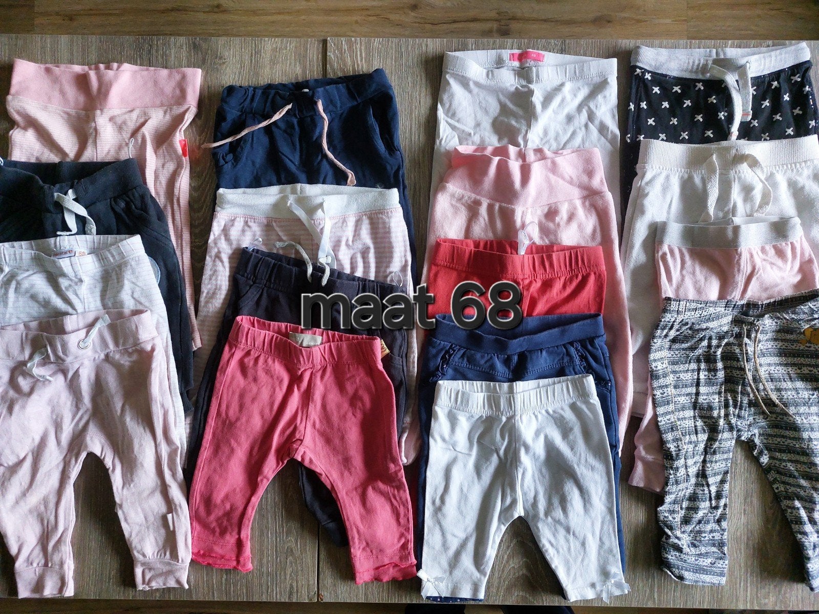 Grote set babybroekjes maat 68, Kinderen en Baby's, Babykleding | Maat 68, Ophalen of Verzenden, Gebruikt, Jongetje of Meisje