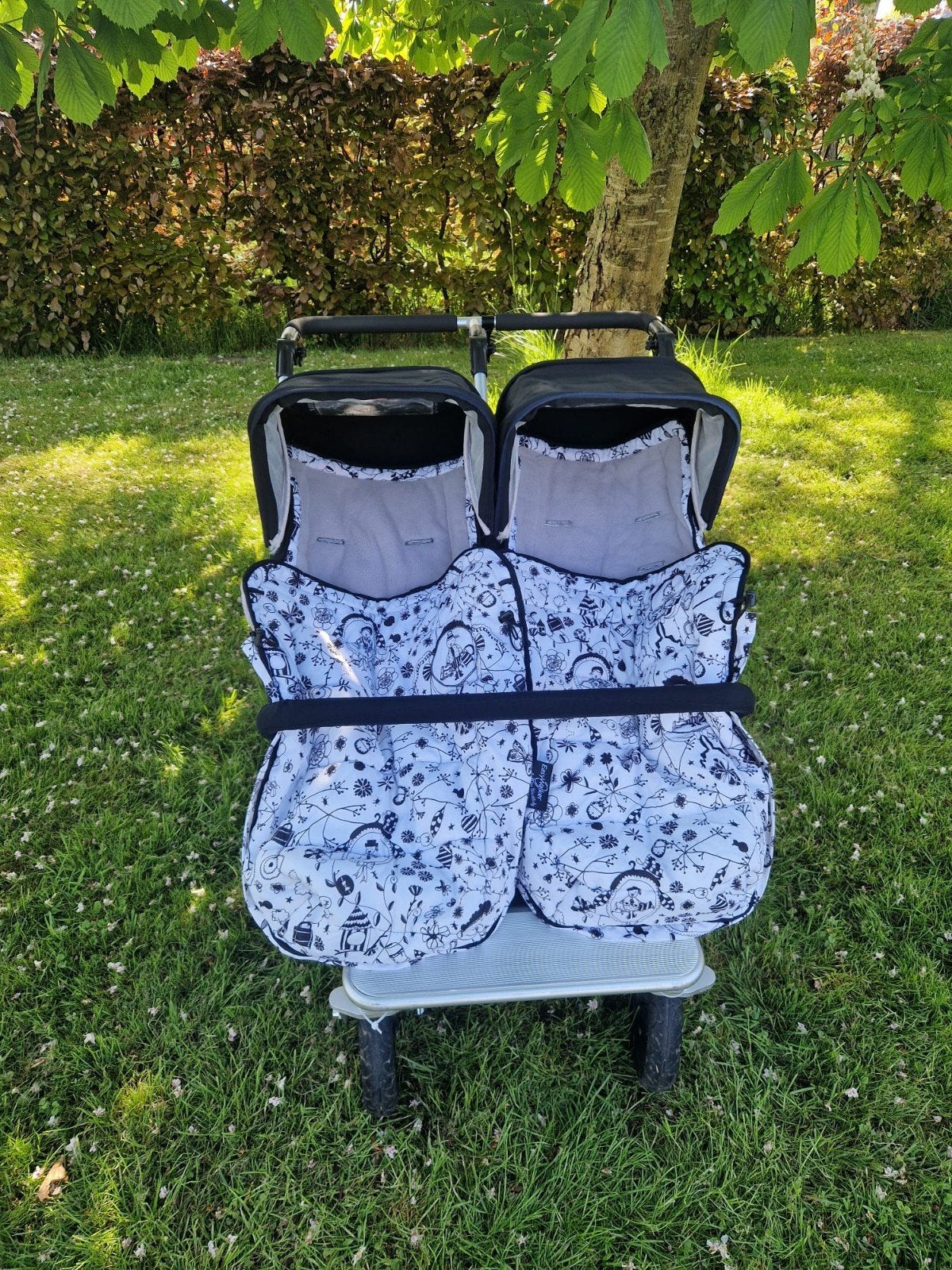 EasyWalker DuoWalker kinderwagen + twee luxe voetenzakken, Ophalen, Zo goed als nieuw, Kinderwagen of Buggy