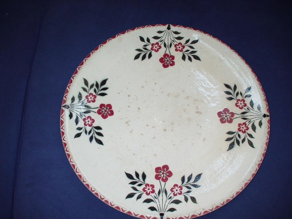 Boerenbont schaal Societe Ceramique decor SB262, Antiek en Kunst, Antiek | Servies los, Ophalen of Verzenden
