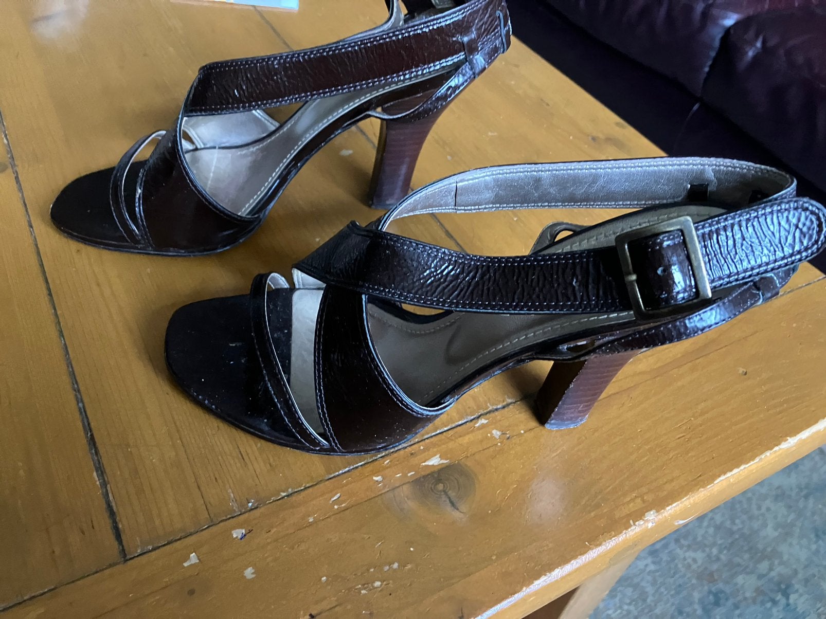 1 x gedragen open schoenen Vinxenzo mt 39 hoge hak koopje, Ophalen of Verzenden, Zo goed als nieuw