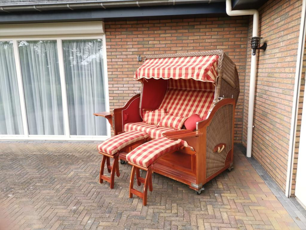 Luxe strandstoel strand stoel, Ophalen, Zo goed als nieuw, Hout, Overige typen