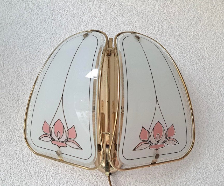 Lakro wandlamp hollywood regency / jugendstil, Ophalen of Verzenden, Zo goed als nieuw, Overige materialen