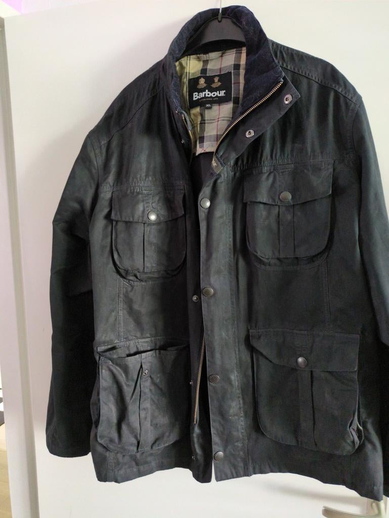 Barbour Waxjas Maat XL - Klassieke Stijl, Barbour, Blauw, Maat 56/58 (XL), Ophalen of Verzenden
