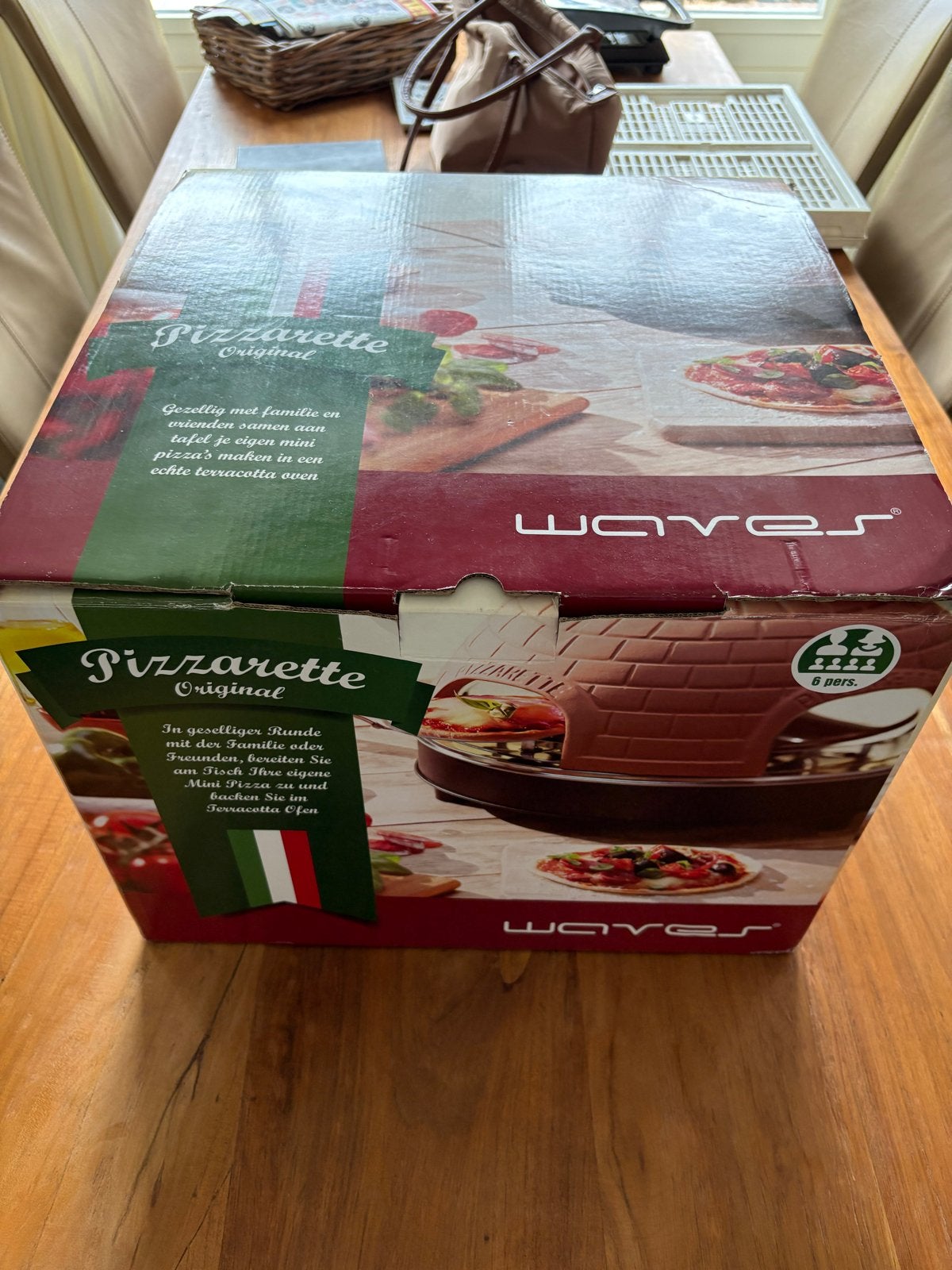 Waves Pizzarette Original - Pizzaoven voor 6 personen, Ophalen, Minder dan 45 cm, Overige merken, Pizzaoven