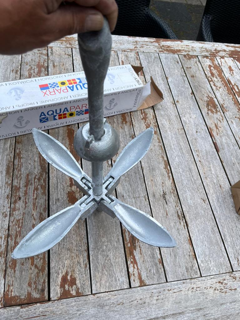Opvouwbaar Anker, 4kg, Watersport en Boten, Ophalen, Nieuw, Ankeren en Afmeren, Zeilboot of Motorboot